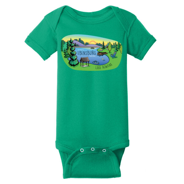 ROWENA_FF - Infant Short Sleeve Baby Rib Bodysuit Thumbnail